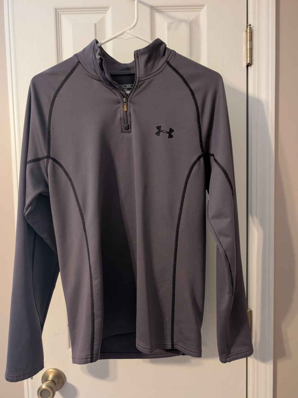 Under Armour Charcoal Gray Quarter-Zip Athletic Pullover